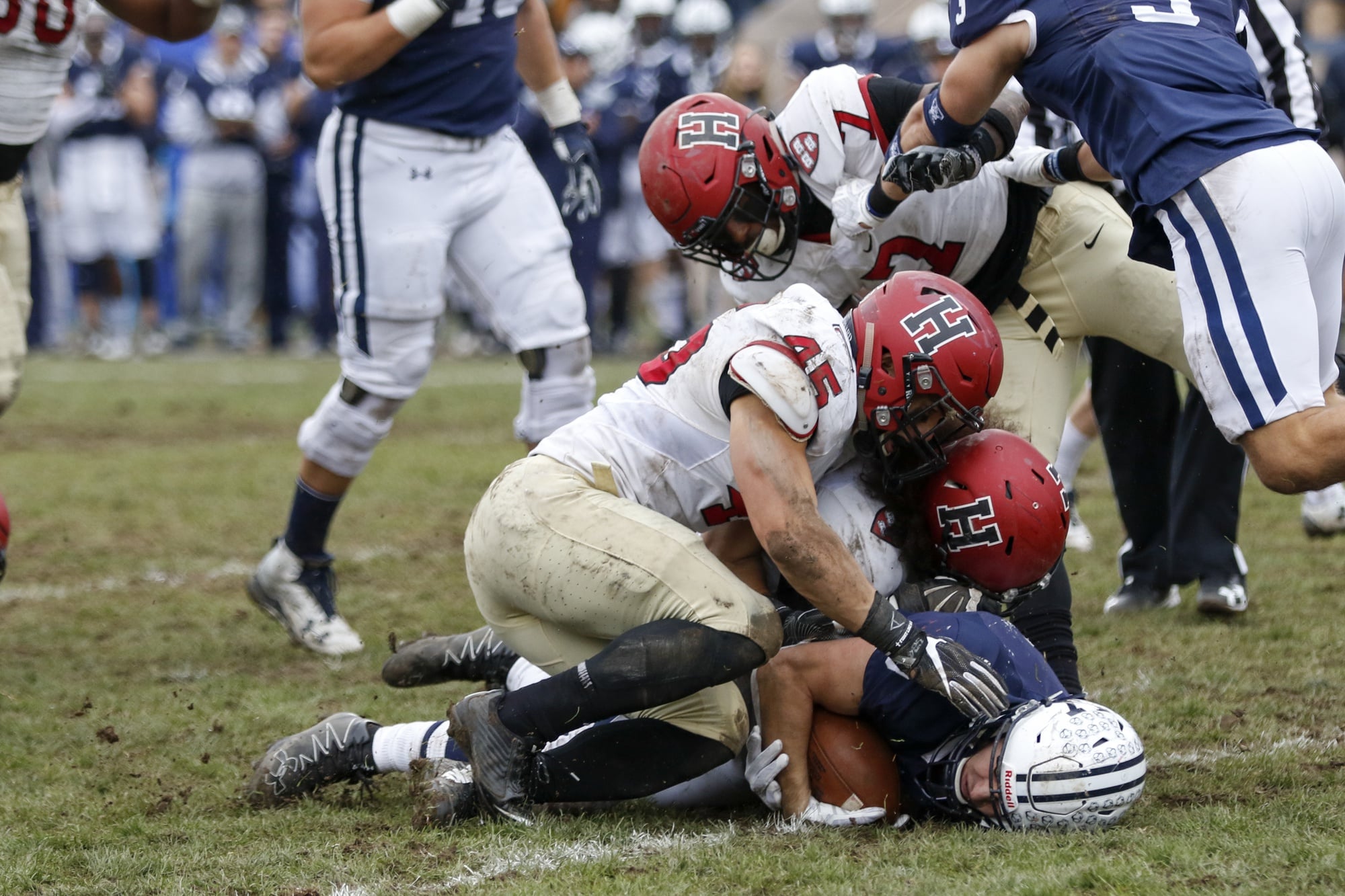 Harvard's defensive unit is third in the nation in third down defense.