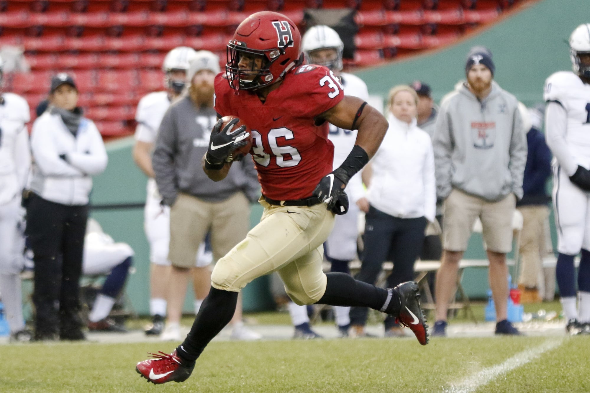 Junior Devin Darrington paced the running backs in The Game with 91 yards and two touchdowns on the ground.