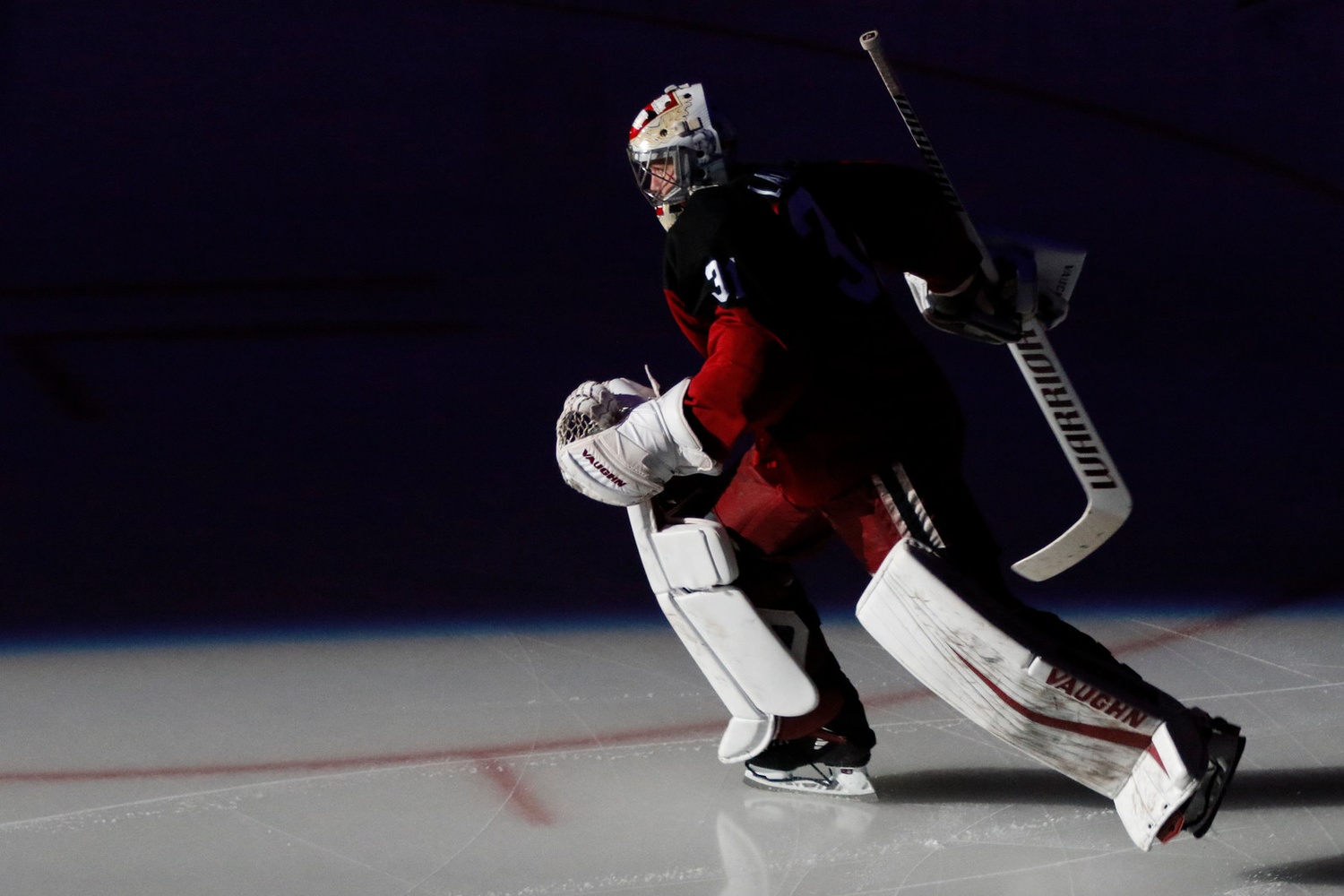 Michael Lackey (1 GA, .968 SV%) stood tall in net for the Crimson, making multiple big-time saves to keep his team in the game.