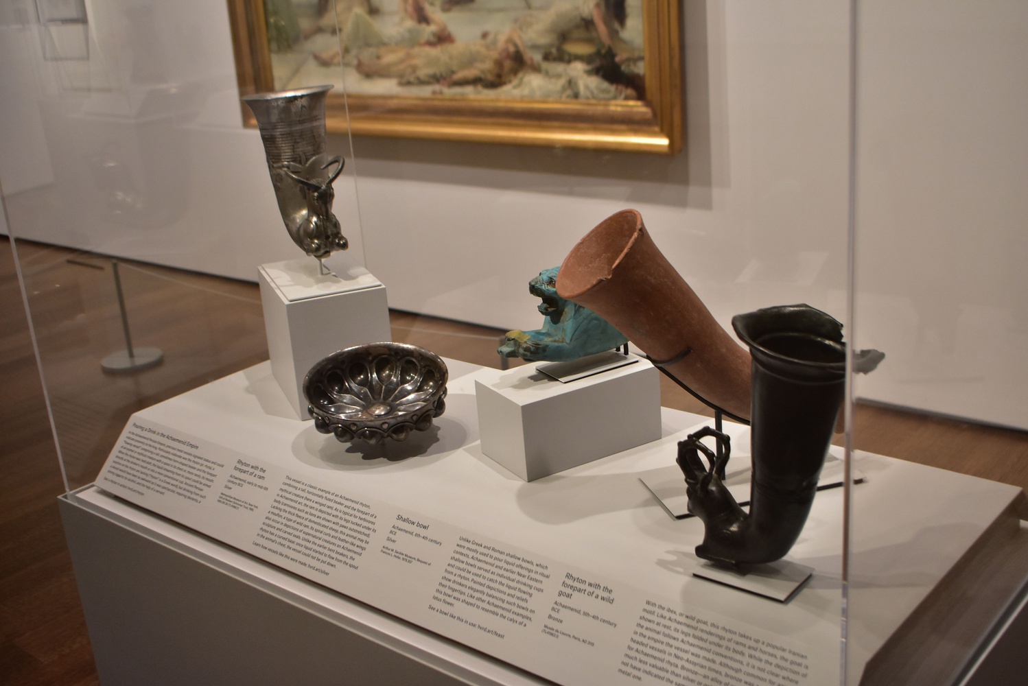 Rhytons and bowls are on display at the Harvard Art Museums’ new exhibit, “Animal-Shaped Vessels from the Ancient World: Feasting with Gods, Heroes, and Kings.”