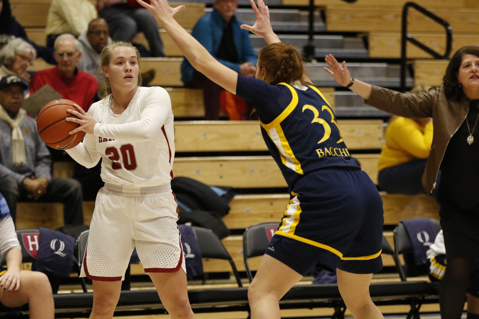 Captain Madeline Raster drained a step-back jumper with less than a second remaining to force overtime, but the Crimson could not hold on.