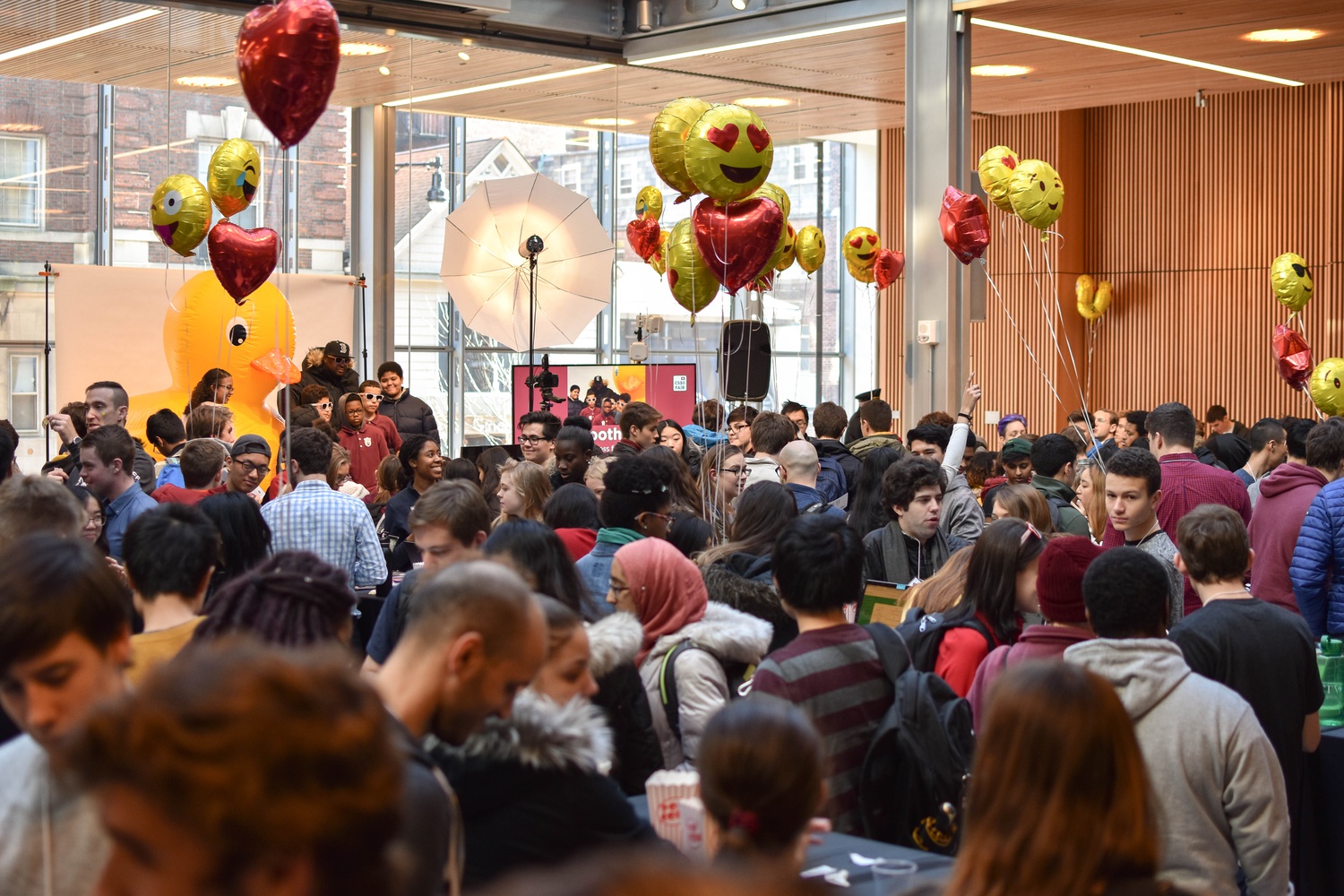 CS50, Harvard's largest undergraduate computer science course, held its 11th annual project fair in the Smith Campus Center on Friday.
