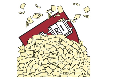 Cover image for Bacow Says Harvard Ready to Face Recent Flurry of Lawsuits