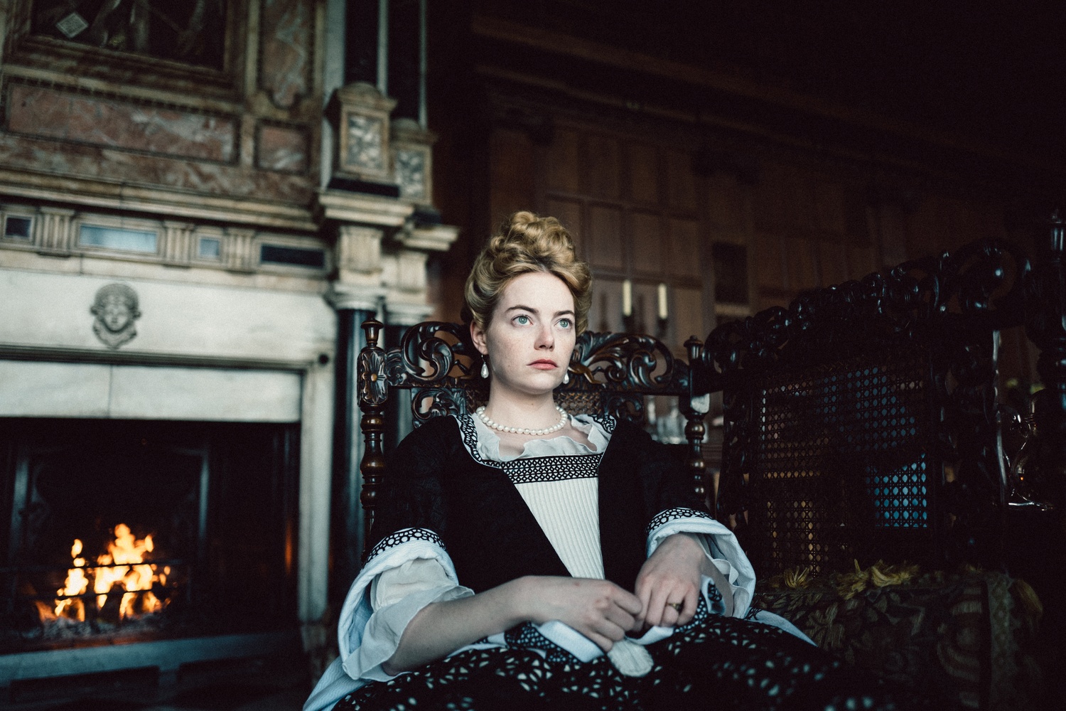 Emma Stone stars in "The Favourite" (2018), directed by Yorgos Lanthimos.