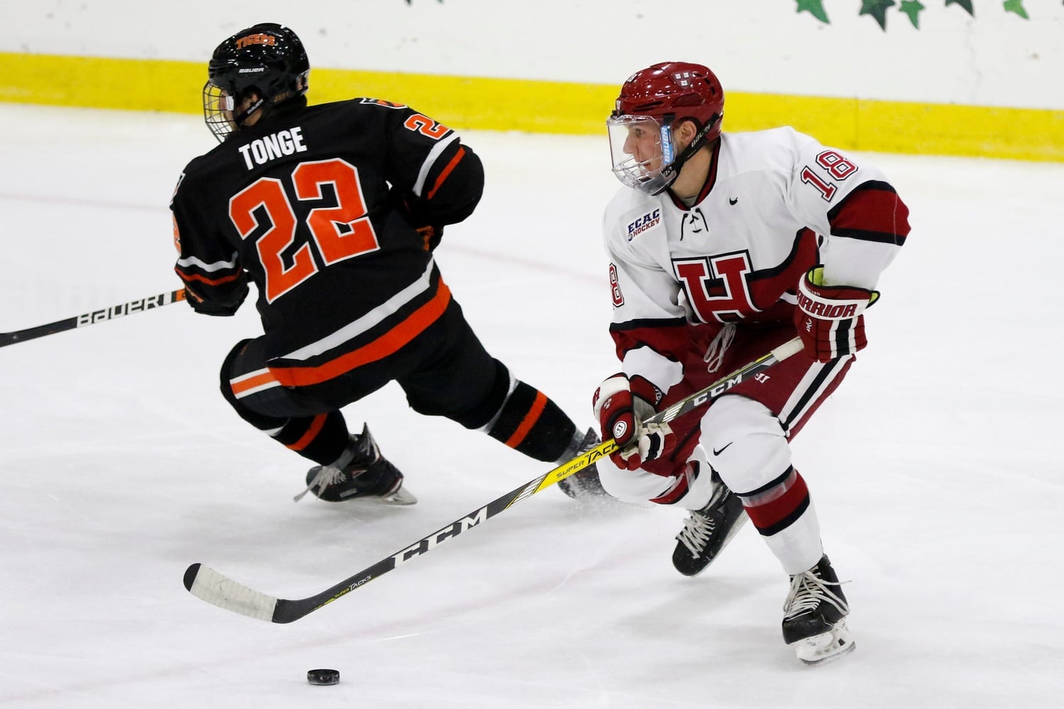 Junior defenseman Adam Fox quarterbacks the Harvard powerplay, which leads the nation in execution rate.