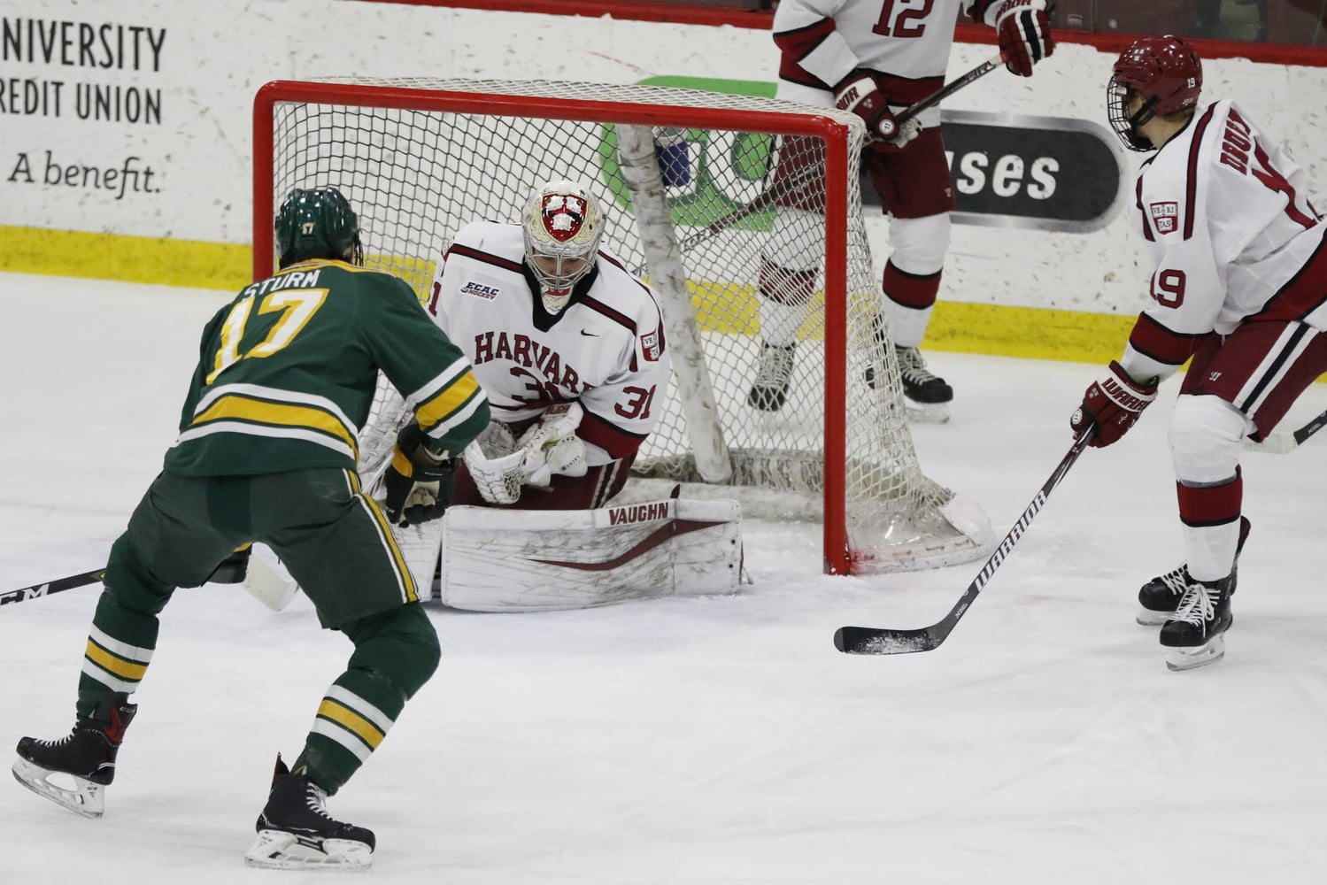 Nico Sturm has proven to be a thorn in the Crimson's side before. This time, however, Badini's goal cancelled out Sturm's before the first period had ended.