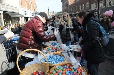 Cover image for A Sweet Saturday in Cambridge: Harvard Square Chocolate Festival Attracts Hordes
