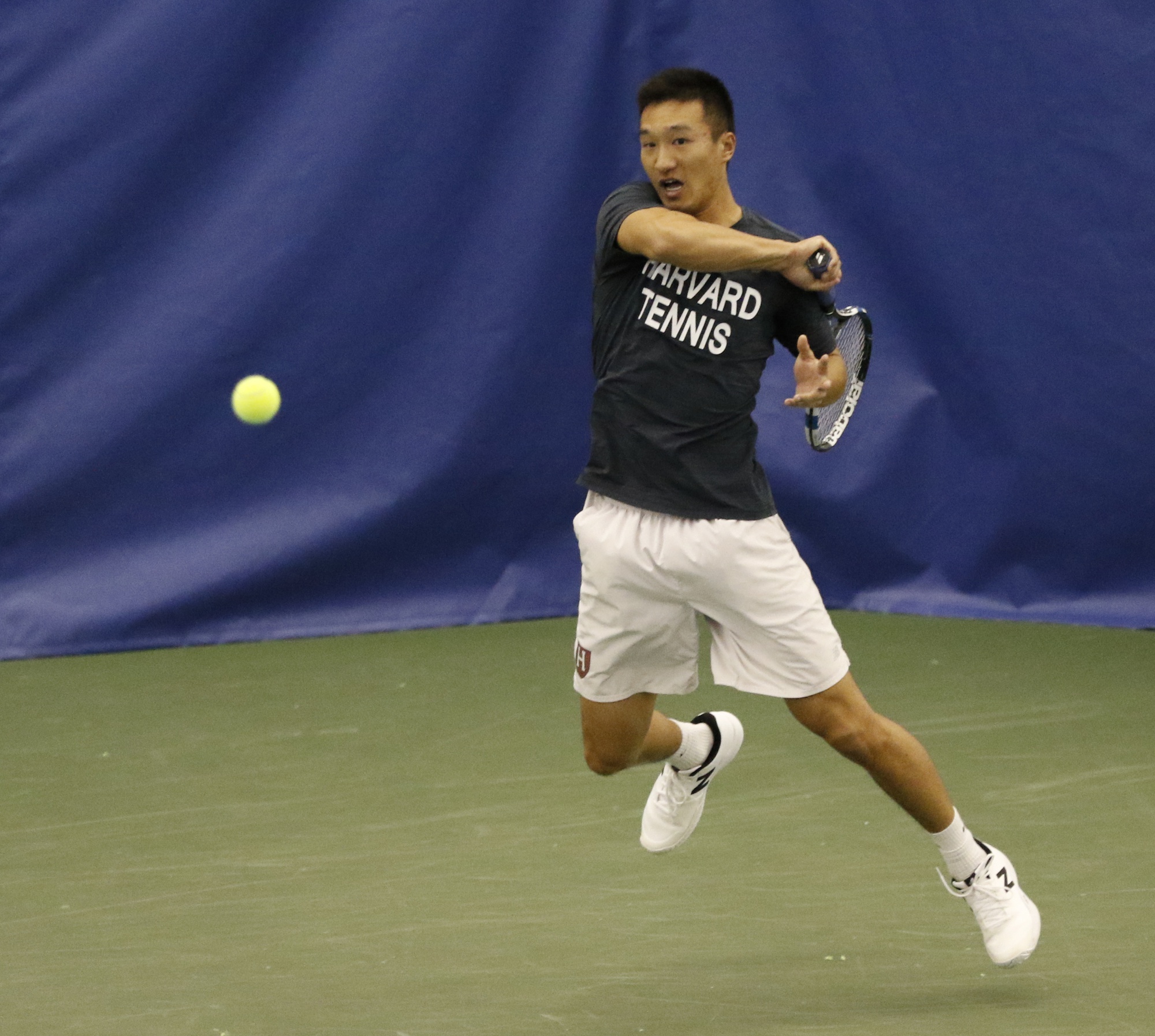 Senior Andy Zhou is a co-captain on the men's side, alongside classmate Christopher Morrow.