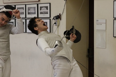 Cover image for Fencing Rides Dominating Performance Against NYU into Ivy Championships