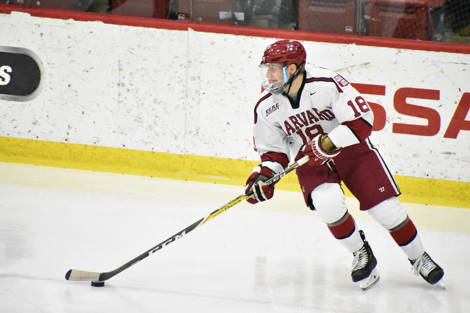 Junior blue-liner Adam Fox bolstered his case for the Hobey Baker Memorial Award — given to college hockey's most valuable player — with a four-assist night on Friday.