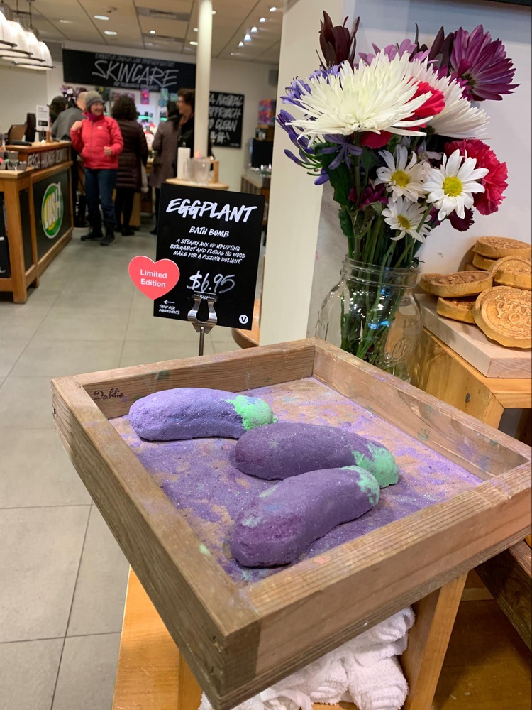 Lush Eggplant Bath Bombs