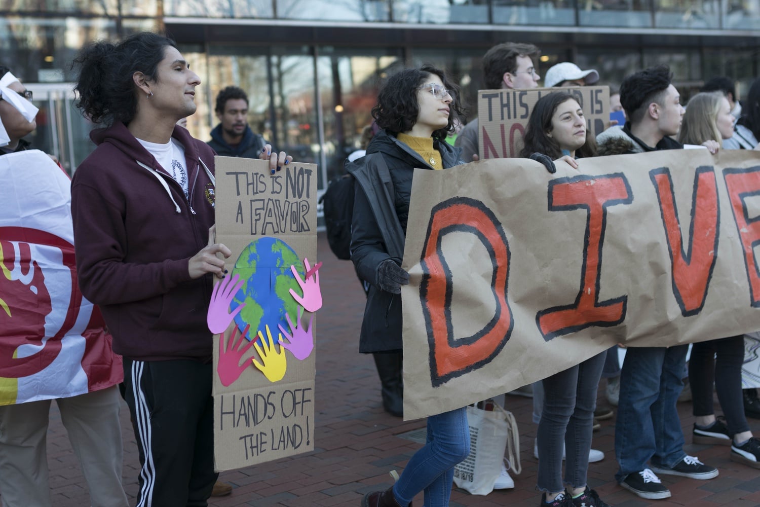 The Divest rally was a part of a three-day campaign called “Land Under Siege.”
