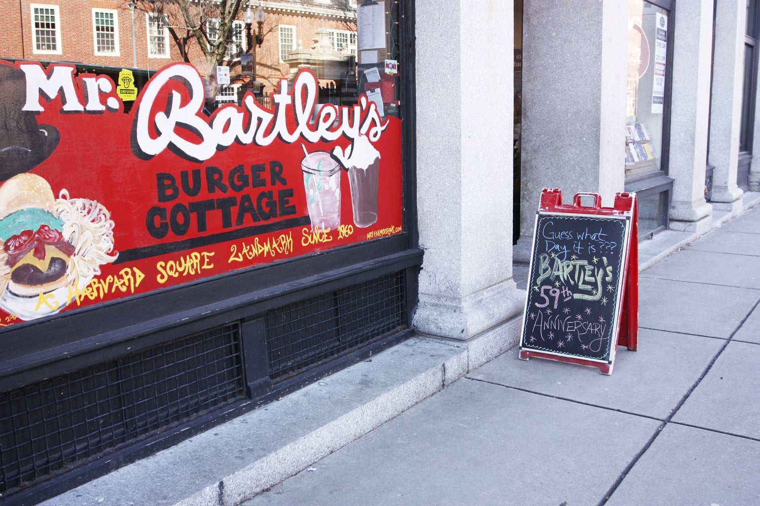 The exterior of Mr. Bartley's Burger Cottage.