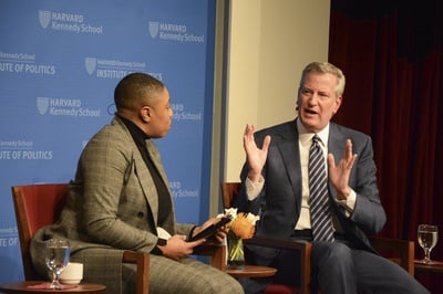 Cover image for Bill De Blasio Talks Eric Adams Indictment, 2024 Election at IOP Forum