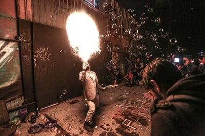 Cover image for Fire and Bubbles
