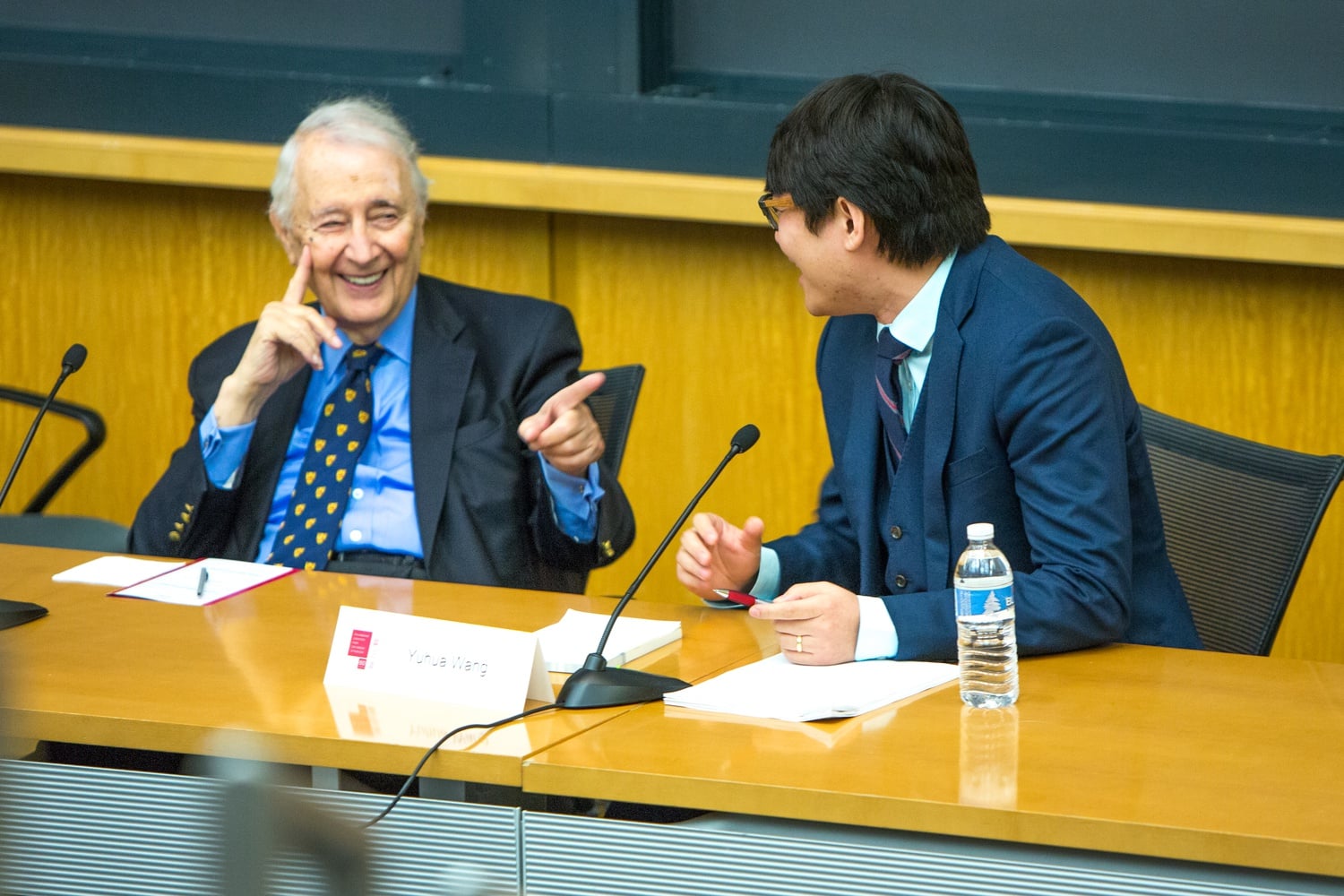 Professor Emeritus Roderick L. MacFarquhar at the Fairbank Center for Chinese Studies 60th anniversary conference in 2016.