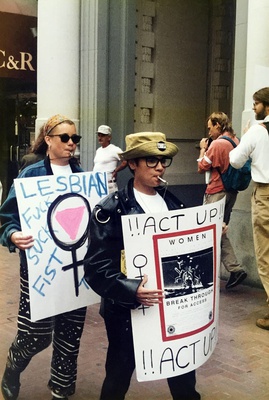 Cover image for AIDS Conference Activists with Posters