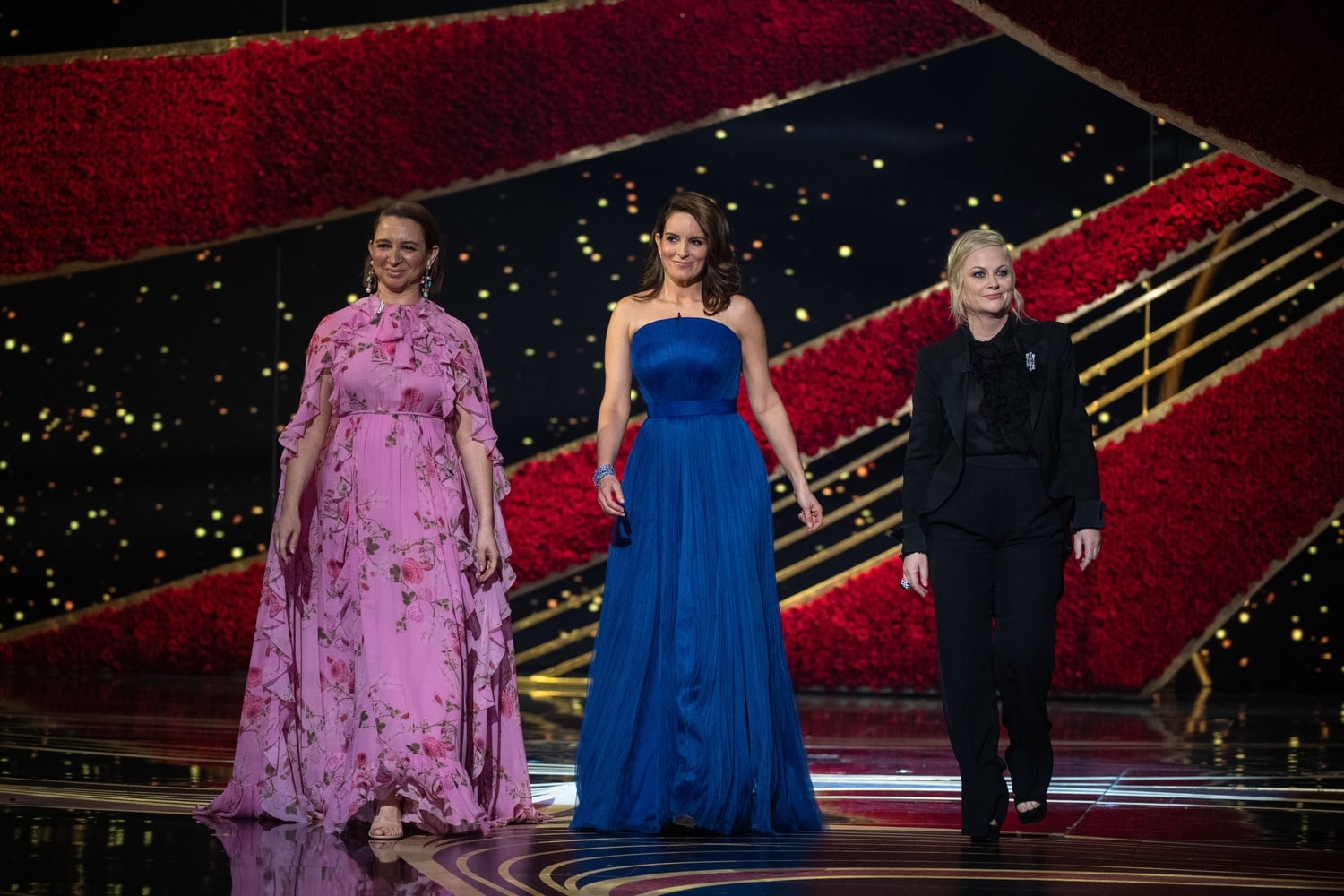 Maya Rudolph, Tina Fey and Amy Poehler present during The 91st Oscars on Feb. 24.