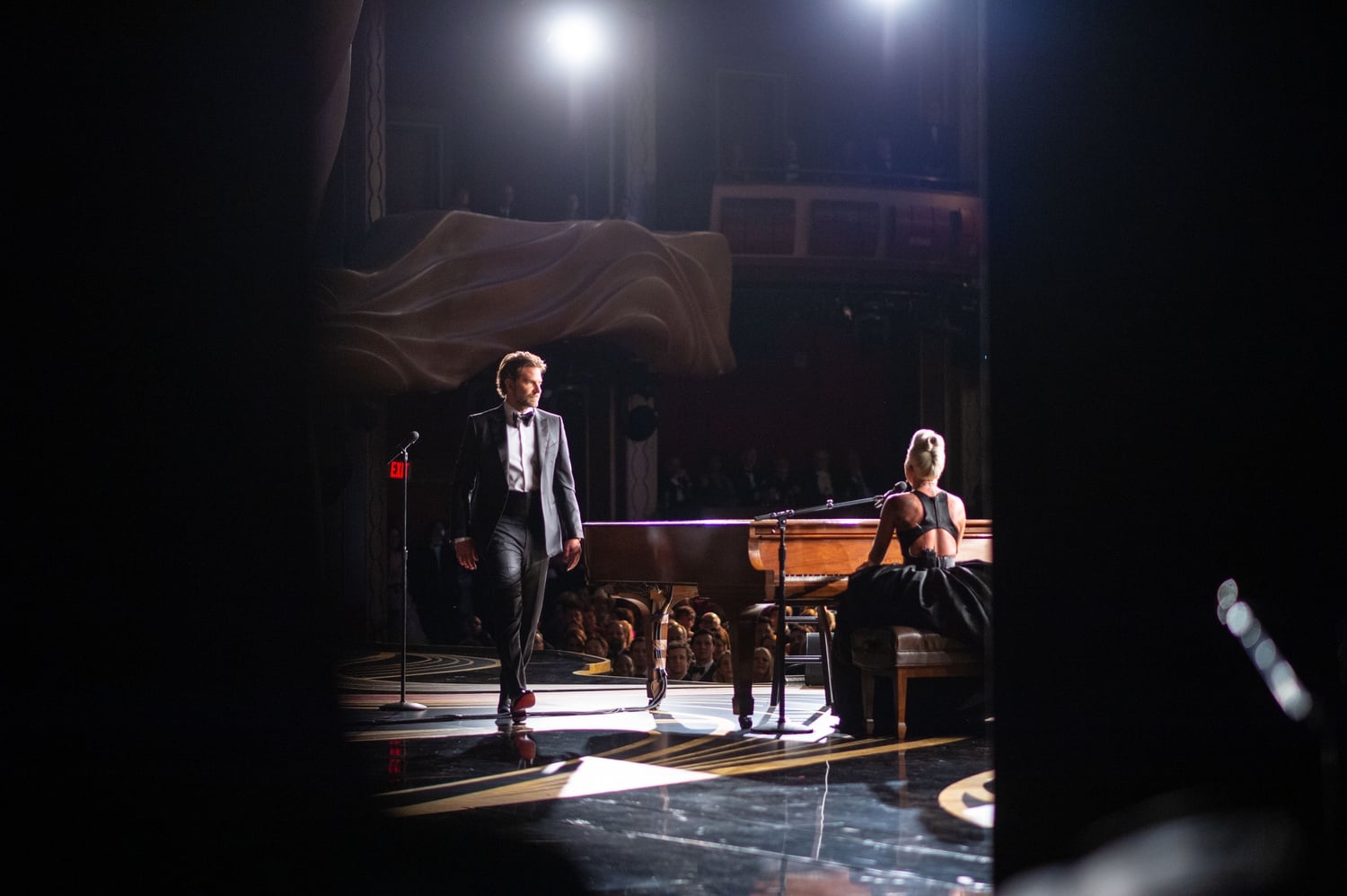 Bradley Cooper and Lady Gaga perform "Shallow" on stage during the live ABC Telecast of The 91st Oscars®.