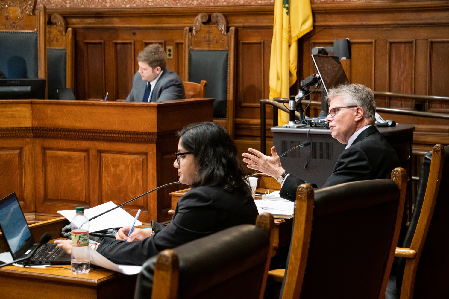 Council members discuss the proposed moratorium before it goes to a vote.