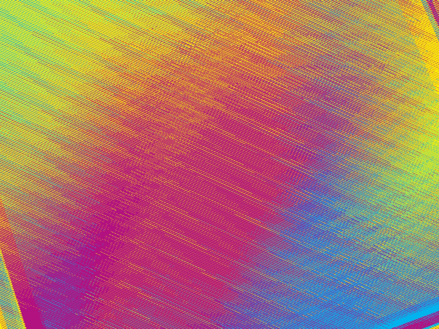 The Distinction Machine explores the capabilities of artificial intelligence by asking the computer to draw its own conclusions, resulting in an array of colors.