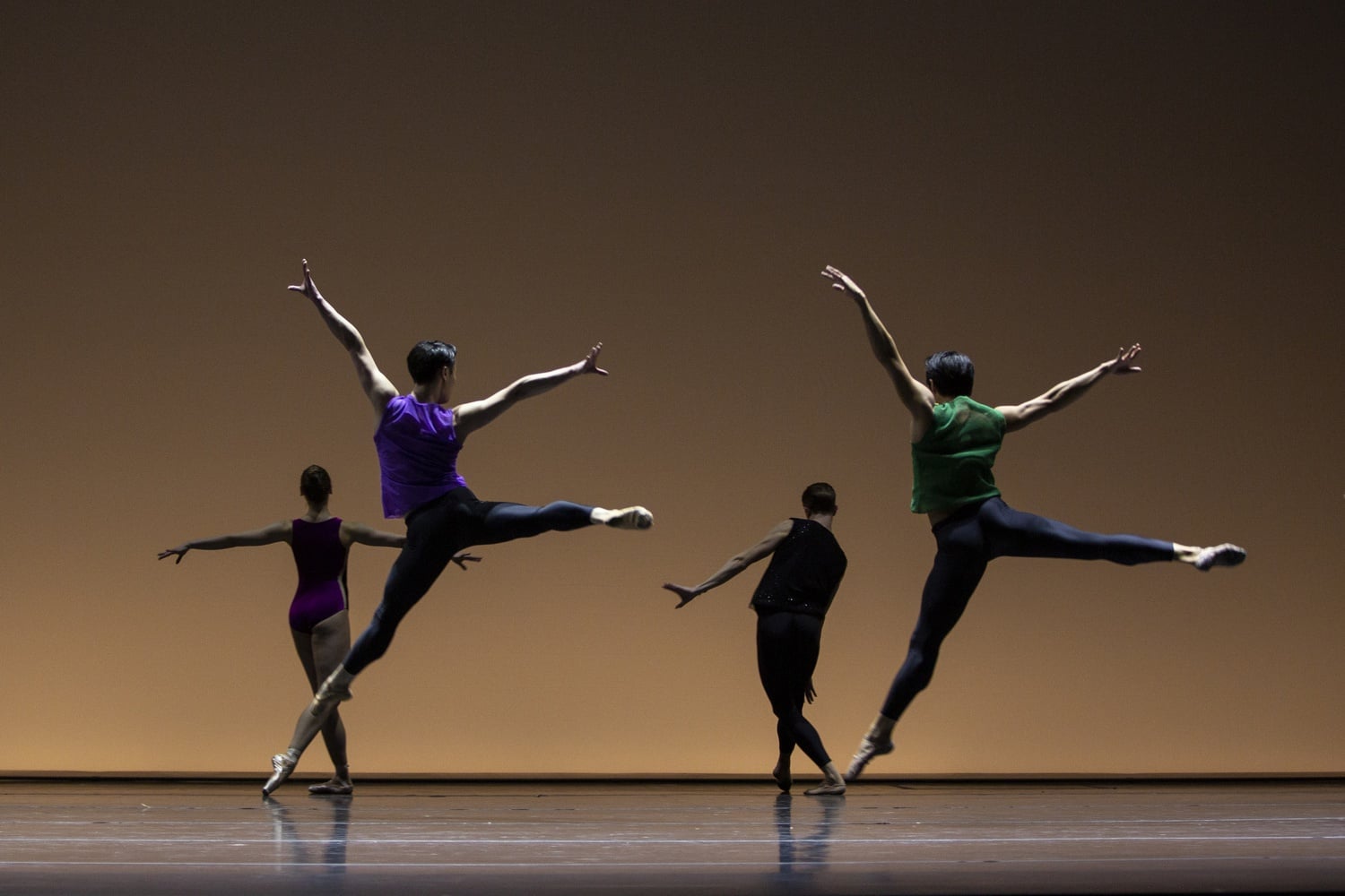 Junxiong Zhao and John Lam perform in William Forsythe's "Pas/Parts" 2018.