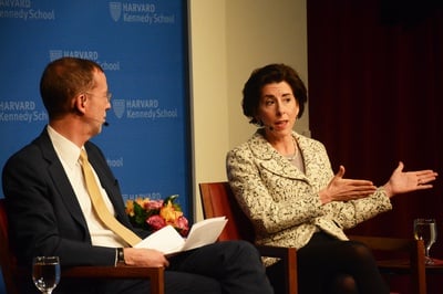 Cover image for ‘It’s Not Working’: Former Secretary of Commerce Gina Raimondo ’93 Bashes Trump’s Tariffs at IOP Forum