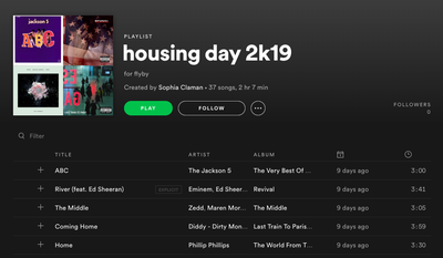 Cover image for Housing Day Playlist 2019