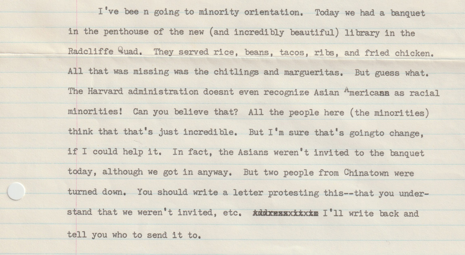 A photograph of Tajima's letter to her family.