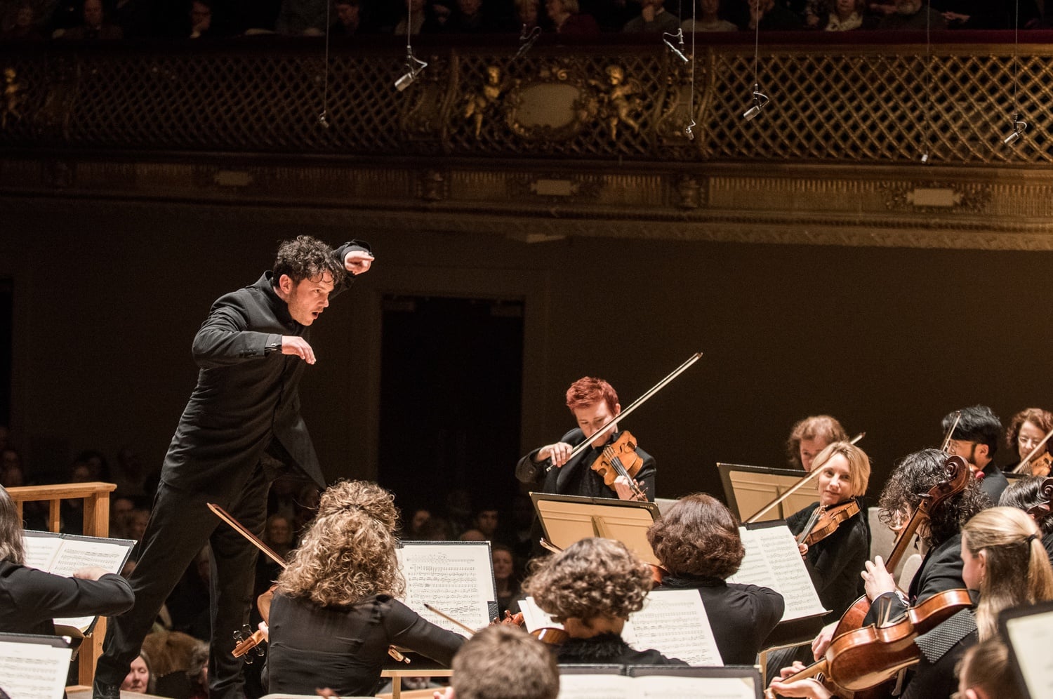 Matthew Halls conducts the Handel and Haydn Orchestra.