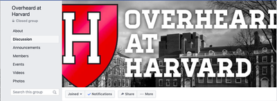 Cover image for Overheard at Harvard