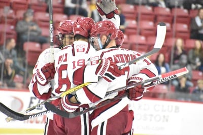Cover image for LIVE: No. 13/14 Men's Hockey Falls to No. 4 UMass, 4-0, in NCAA Regional Semifinal