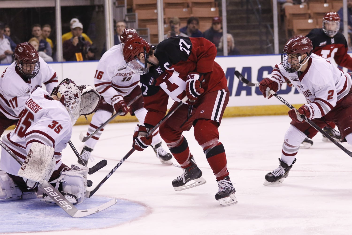 Co-captain Lewis Zerter-Gossage led the team with four shots and finished the season leading the team in goals (18).