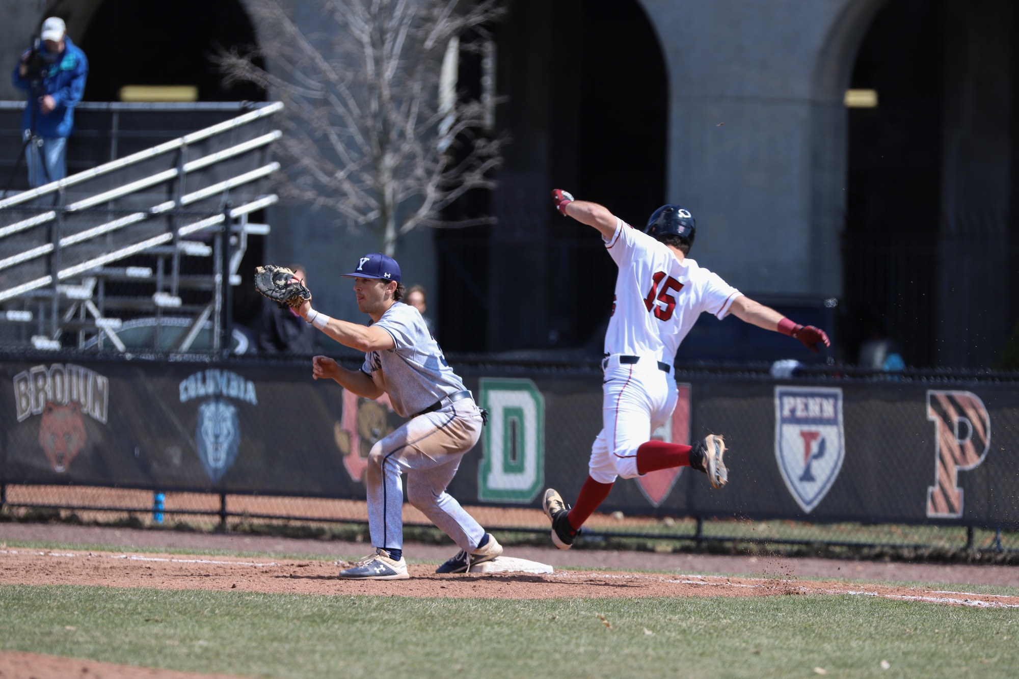 The Crimson languished offensively for much of the game, putting up just one run prior to the ninth inning.