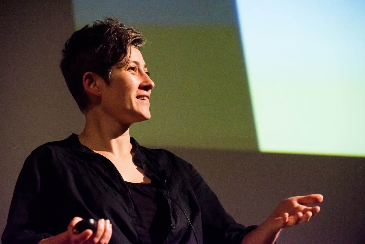 Moon Duchin is currently an associate professor of Mathematics and the director of the Science, Technology, and Society program at Tufts University.