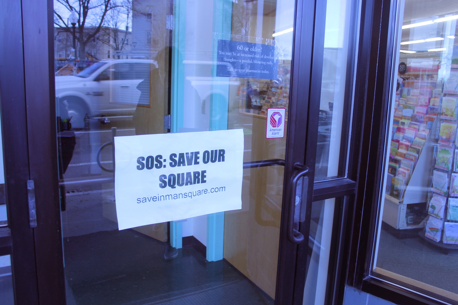 Inman Square residents and businesses are trying to stop the City Council’s planned two-year renovations of Vellucci Plaza.