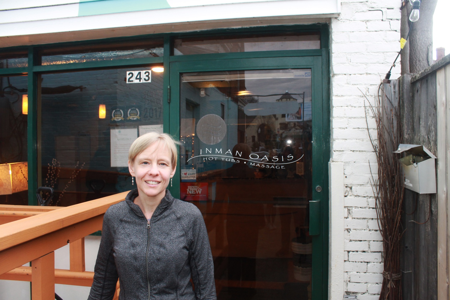 Jenny D. McBride is a co-owner of Inman Oasis, a massage parlor and wellness center.