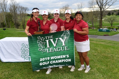 Cover image for Women's Golf Takes Home Sixth Title In Eight Years