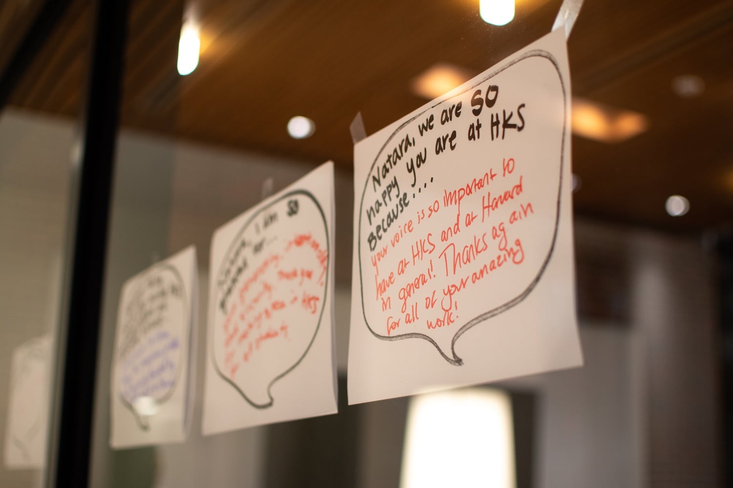 Natara Grey, an Assistant Director for Student Diversity and Inclusion at the Harvard Kennedy School, spoke about diversity and fostering a sense of inclusion in communities at the HKS Diversity Forum.