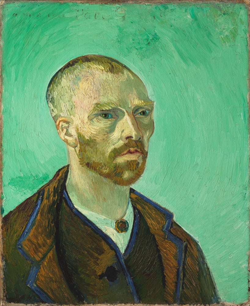 Vincent van Gogh, Self-Portrait Dedicated to Paul Gauguin, 1888. Oil on canvas.