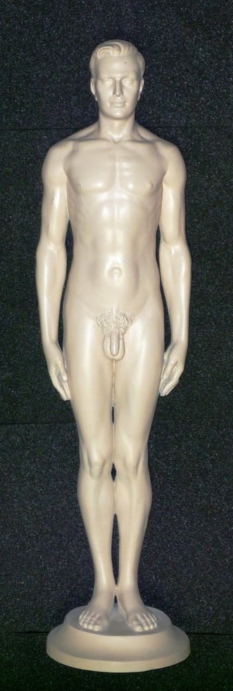 "Normann" is a sculpture of the average American male.