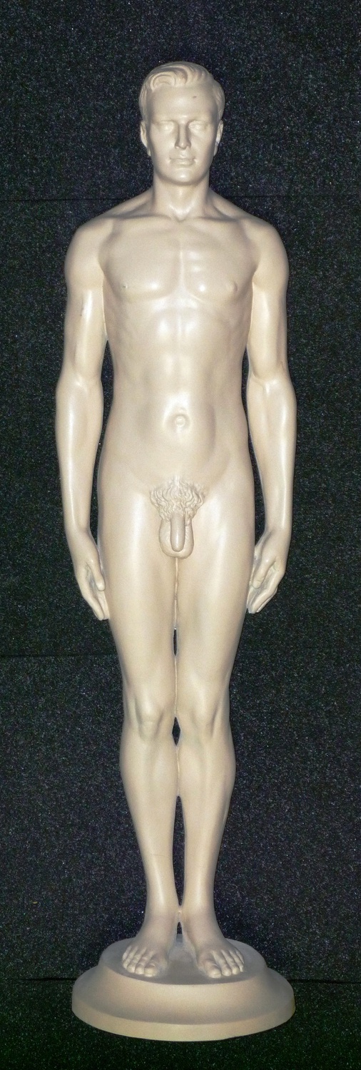 "Normann" is a sculpture of the average American male.