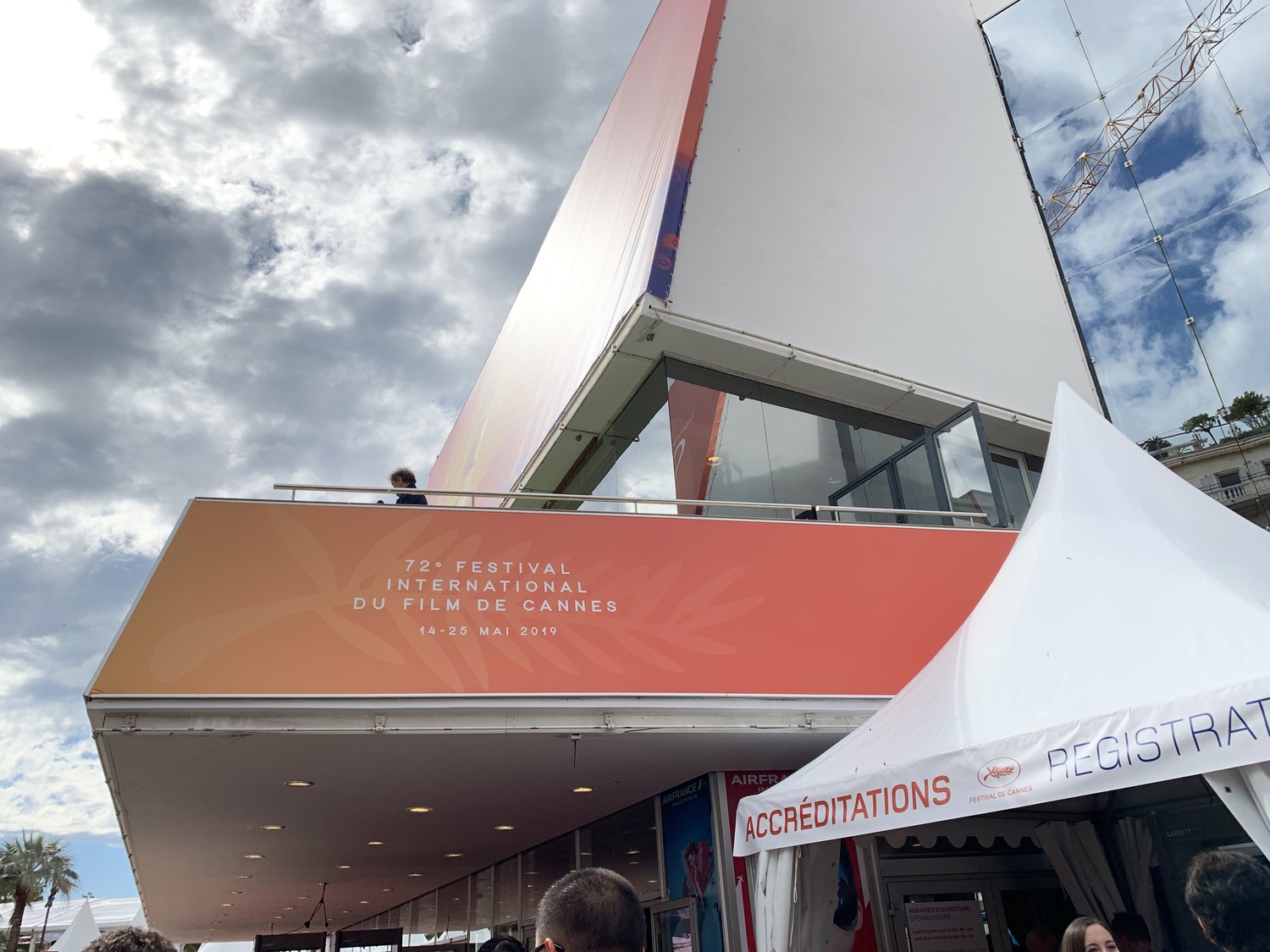 Outside Salle Debussy, one of the theaters where films are screened at Cannes.