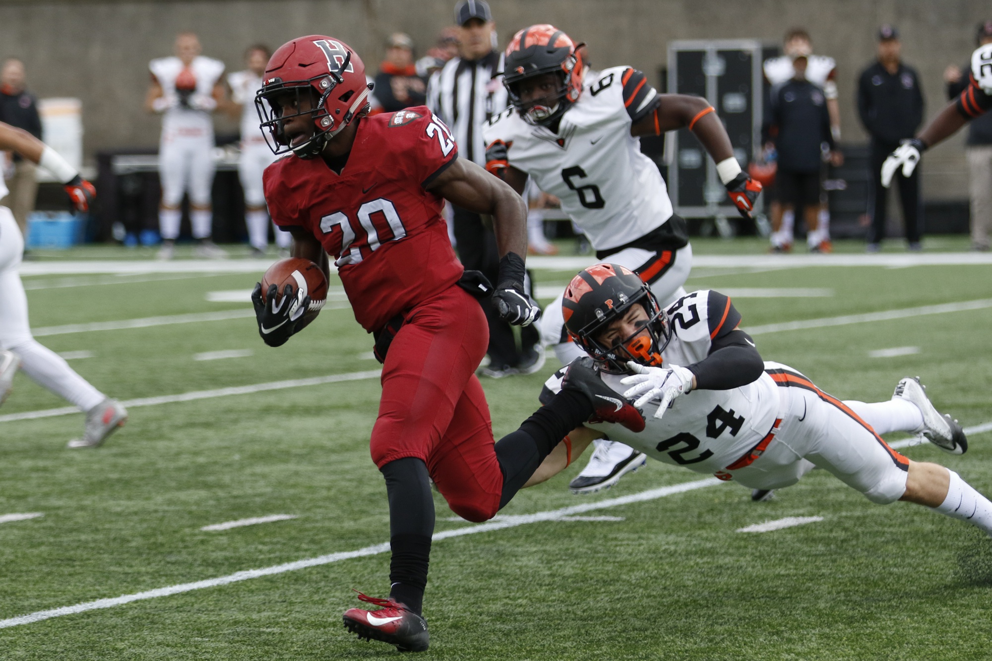 In addition to earning first-team All Ivy honors for his 2018 performance, sophomore Aaron Shampklin led the league in rushing yards and rushing yards per game, with 1,053 and 105.3, respectively.