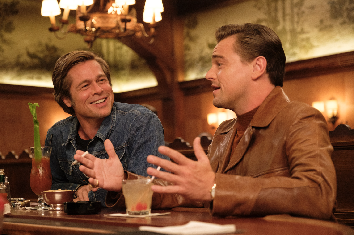 Brad Pitt and Leonardo DiCaprio star in "Once Upon a Time...in Hollywood."
