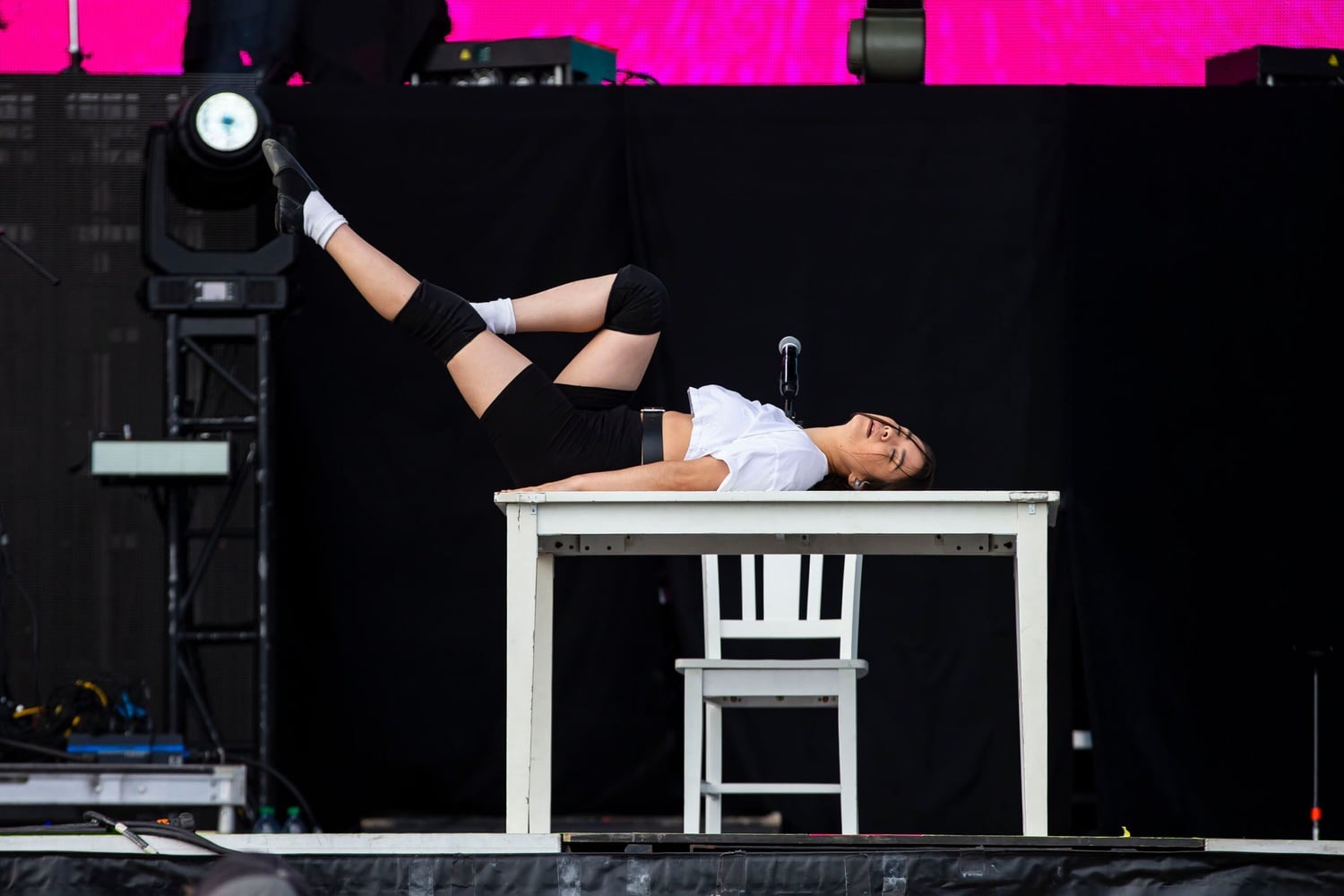 Mitski performs at Boston Calling.