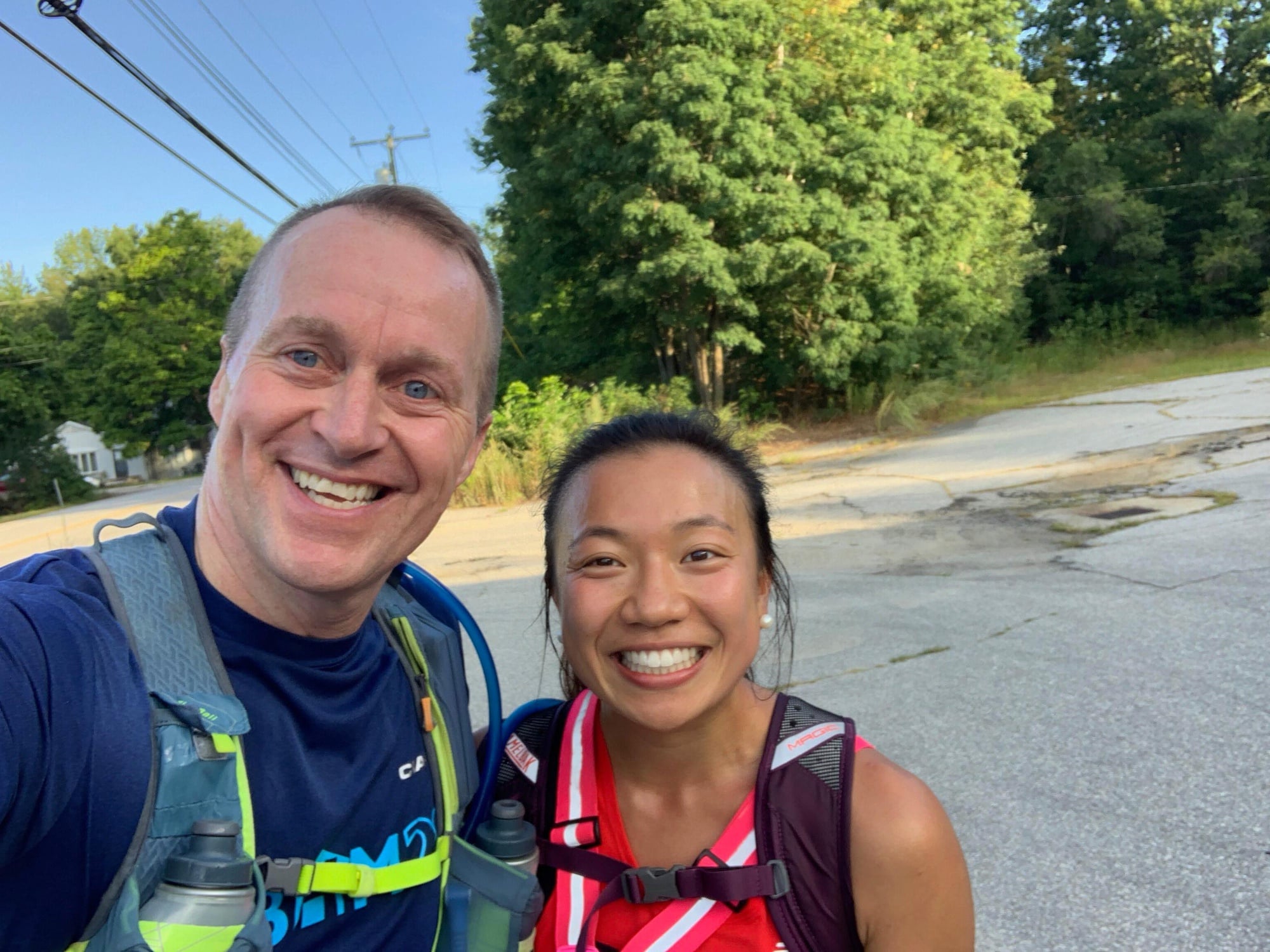 Brinkley Brown took just over 12 hours to run from her home in Concord, N.H., to Cambridge, M.A.