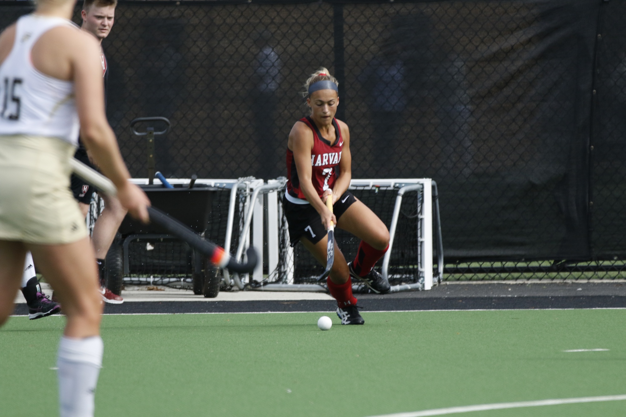 Senior Casey Allen controls play during a game last season. In Monday’s contest with UMass, Allen earned the team’s lone assist. Throughout the course of the season, the senior has factored into half of all of the team’s goals.