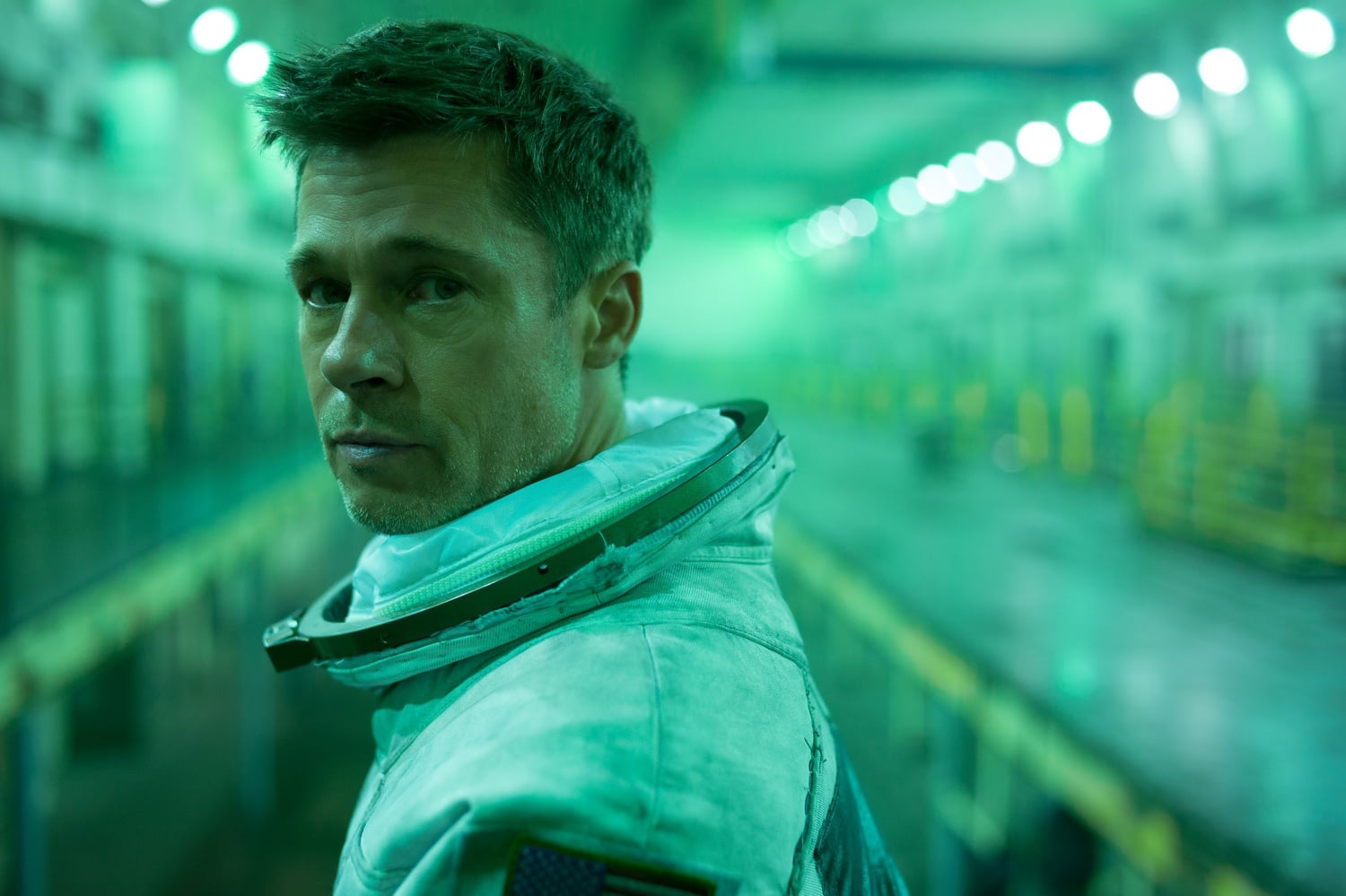 Brad Pitt stars as Roy McBride in "Ad Astra" (2019), directed by James Gray.