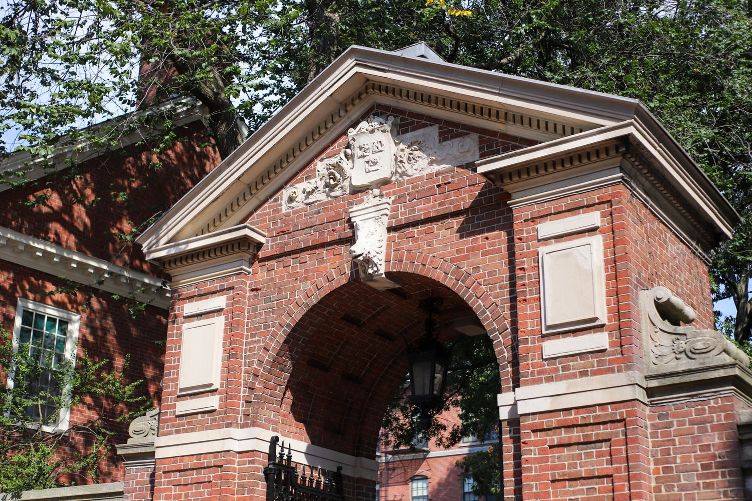 The Porcellian Club gate.